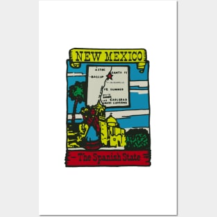 Vintage New Mexico Decal Posters and Art